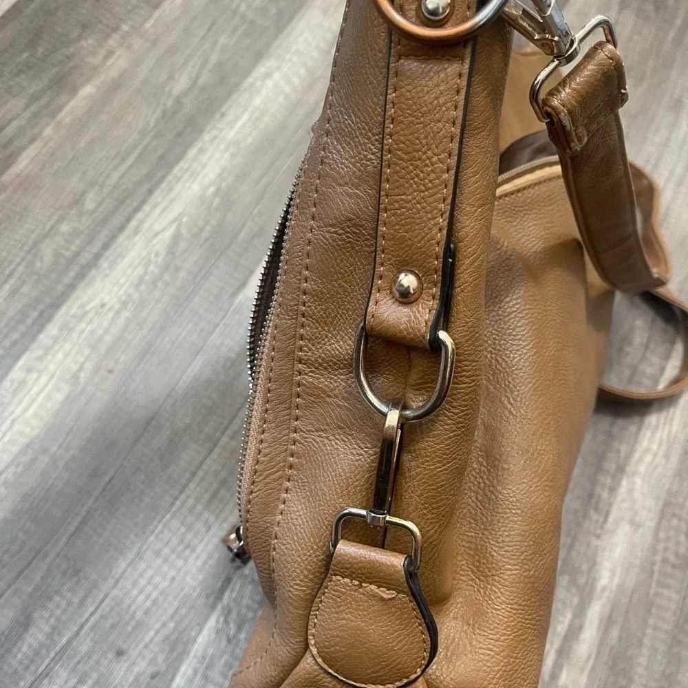 Kasqo Amazon leather hobo shoulder bag brown classic tote Westerncore essential